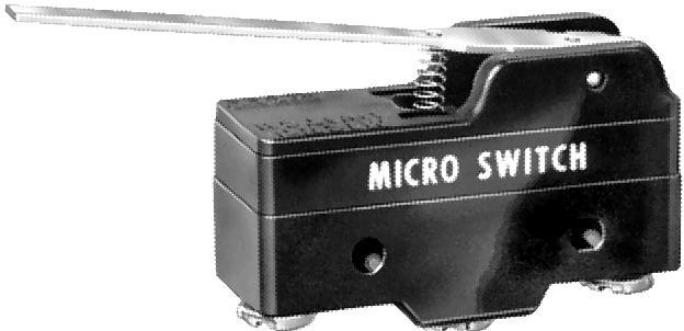 Honeywell Basic Switch; 2.5" Straight Lever; SPDT; 15A; 250VAC; Silver Contacts